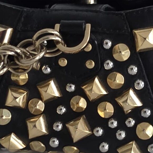 Versace H&M Black Mini Studded Bag. Good Condition - Picture 10 of 15